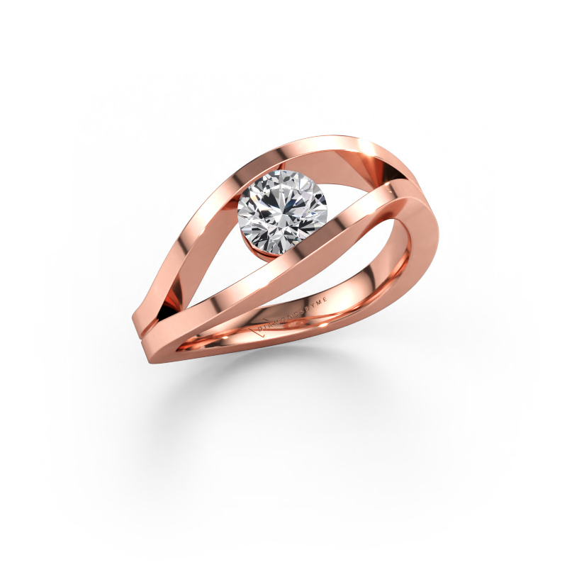 Immagine di Anello Sigrid 1 585 oro rosa Diamante lab grown 0.70 crt