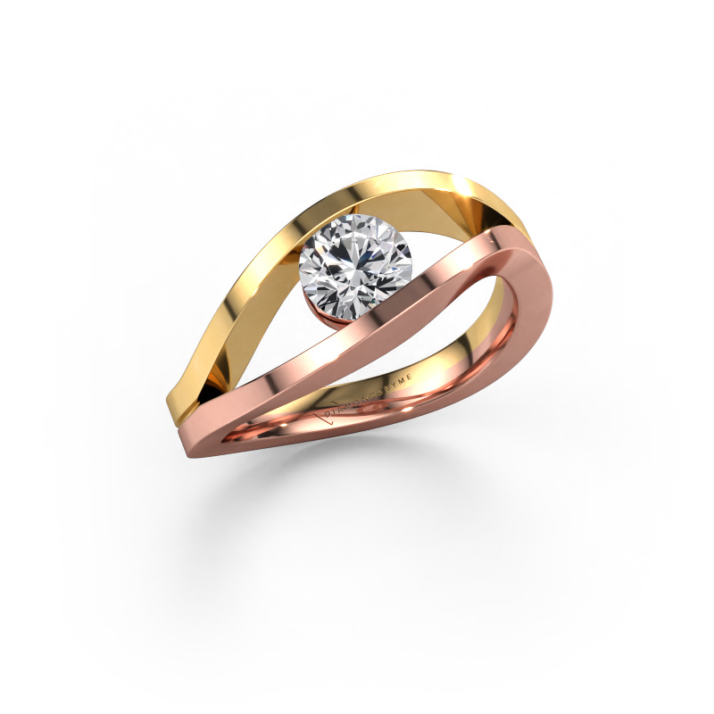 Bild von Verlobungsring Sigrid 1 585 Roségold Lab-grown Diamant 0.70 crt