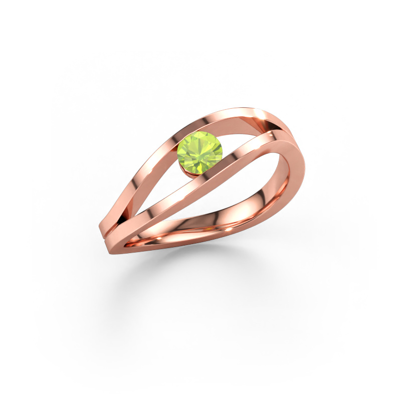 Bild av Ring Sigrid 1 585 roséguld Peridot 4 mm