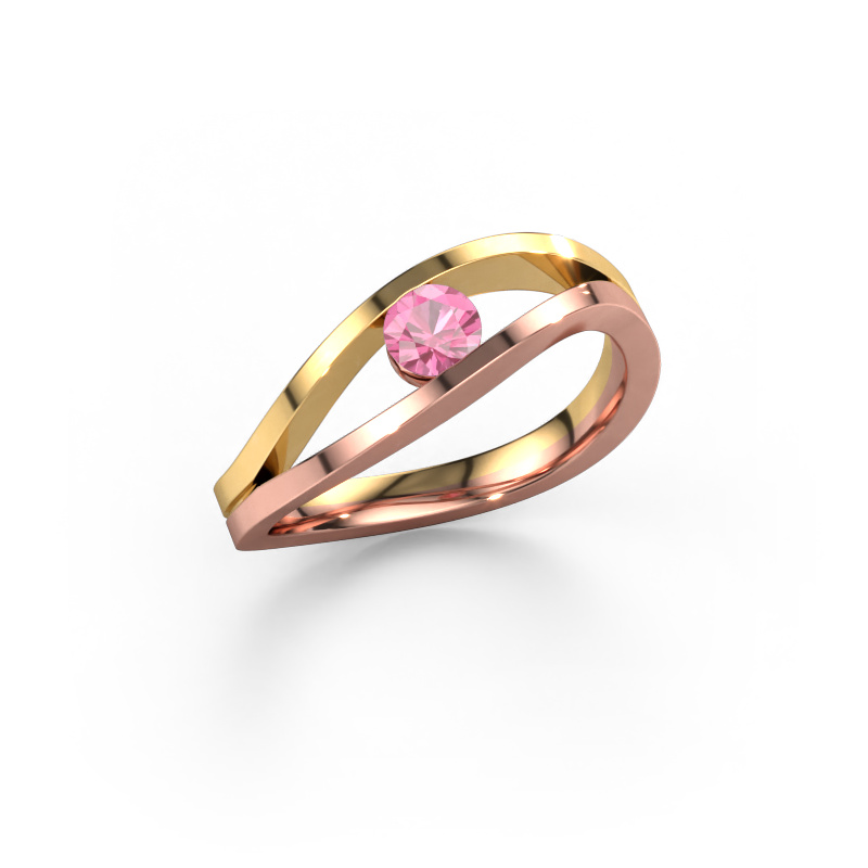 Image of Ring Sigrid 1 585 rose gold Pink sapphire 4 mm