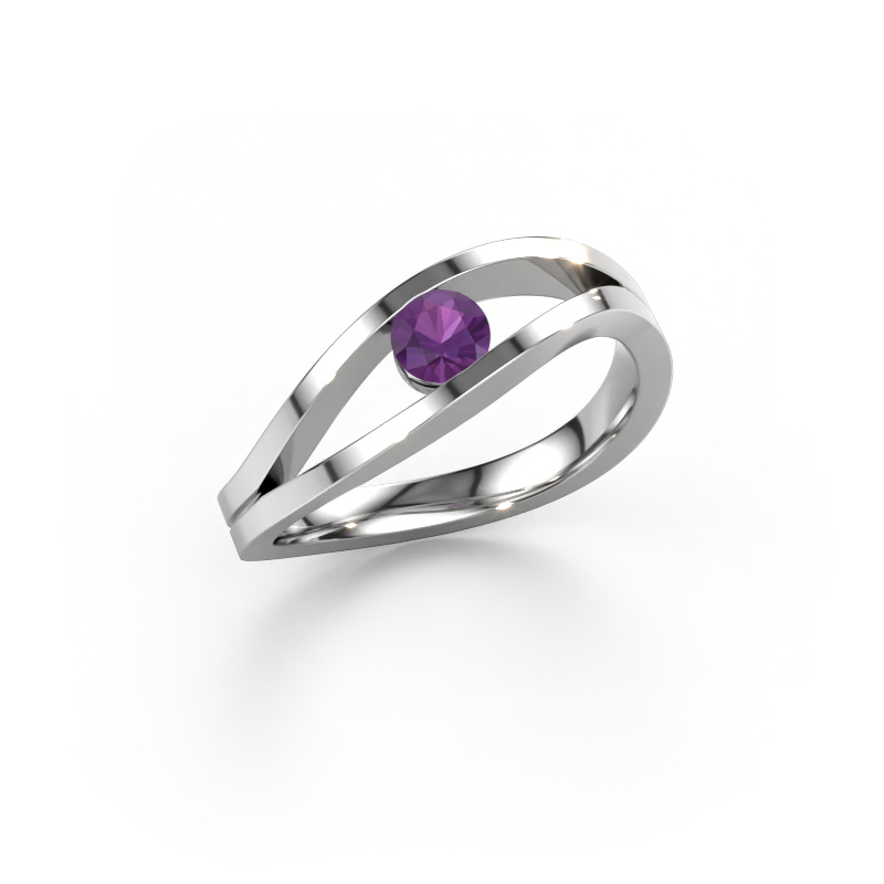 Image of Ring Sigrid 1 950 platinum Amethyst 4 mm