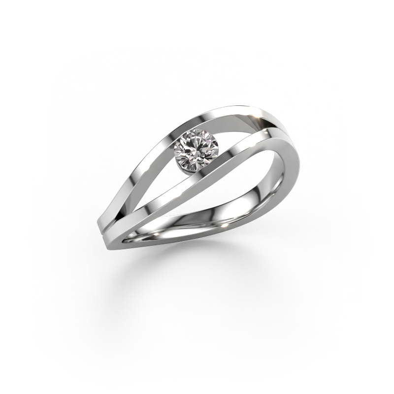 Image of Ring Sigrid 1 950 platinum Zirconia 4 mm