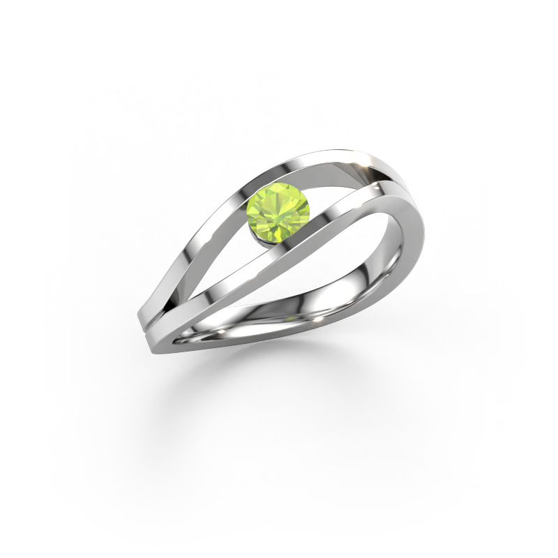 Image of Ring Sigrid 1 950 platinum Peridot 4 mm