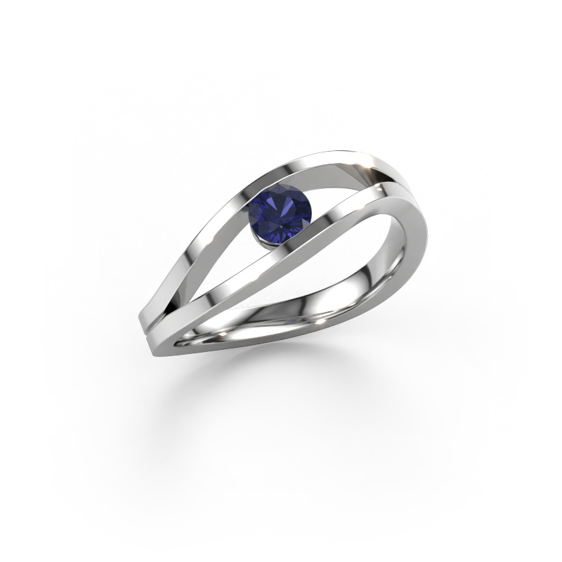 Image of Ring Sigrid 1 950 platinum Sapphire 4 mm