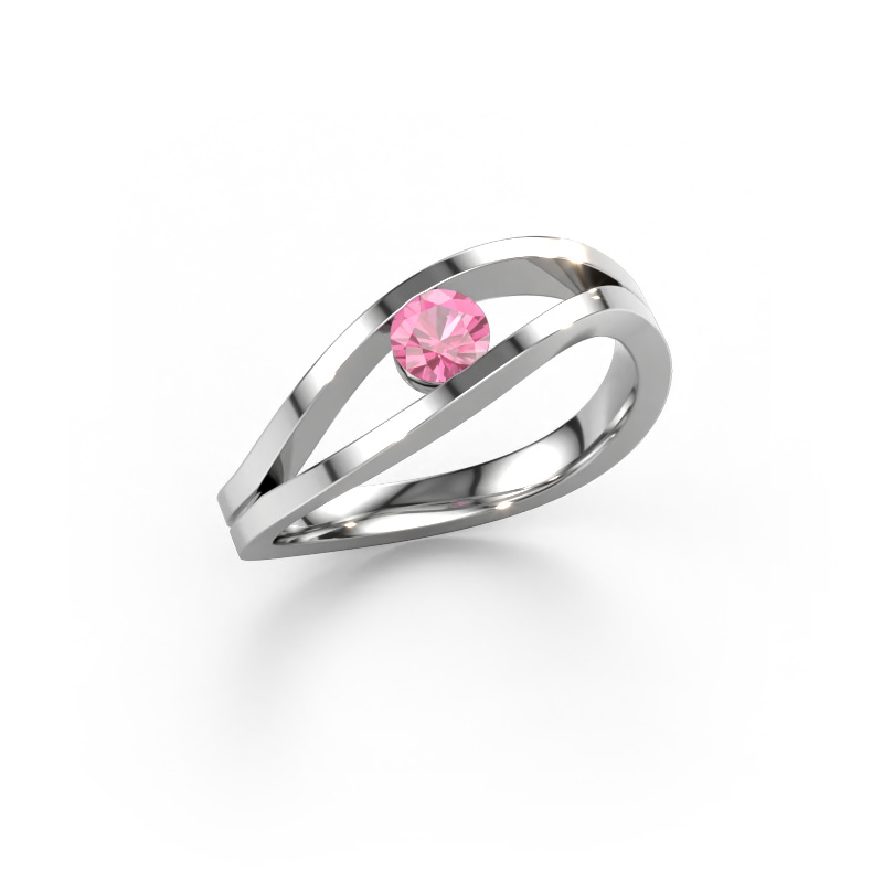 Image of Ring Sigrid 1 950 platinum Pink sapphire 4 mm