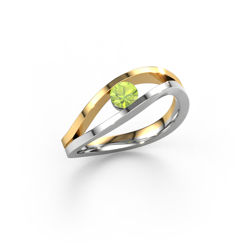 Image of Ring Sigrid 1 585 white gold Peridot 4 mm