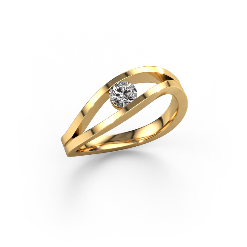 Image of Ring Sigrid 1 585 gold Lab-grown diamond 0.25 crt