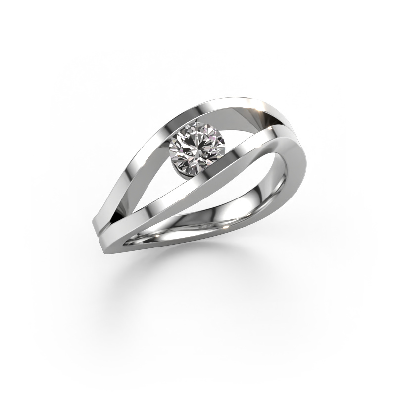 Image of Ring Sigrid 1 950 platinum Diamond 0.50 crt