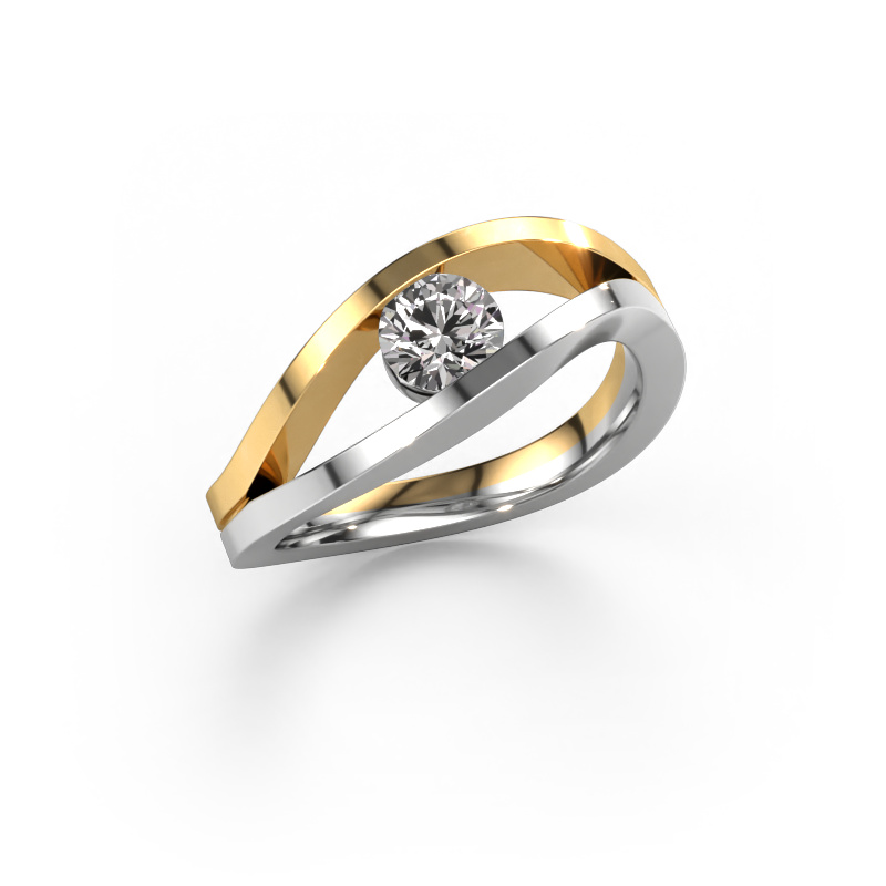 Bild von Ring Sigrid 1 585 Weißgold Diamant 0.50 crt