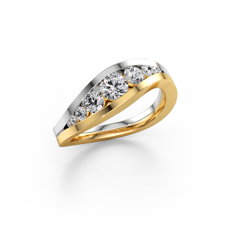 Bild av Ring Sigrid 2 585 gult guld Labbodlad diamant 0.73 crt