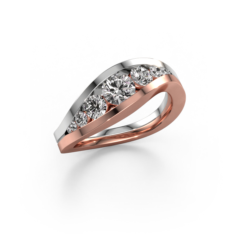Image of Ring Sigrid 2 585 rose gold Diamond 1.02 crt