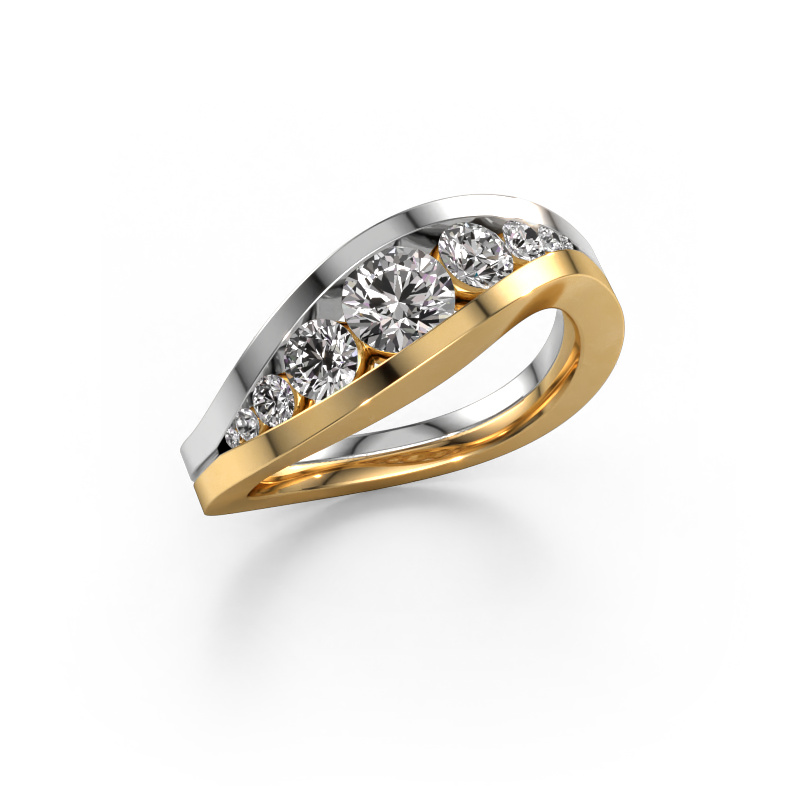 Image de Bague Sigrid 2 585 or jaune Diamant 1.02 crt