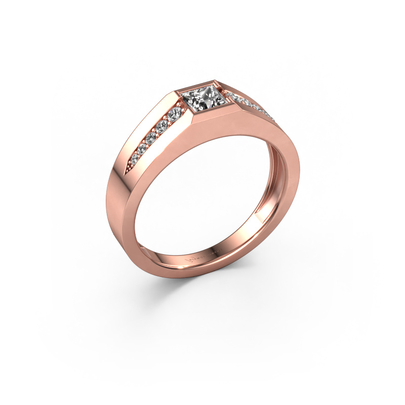 Image of Pinky ring Simon 585 rose gold Diamond 0.561 crt