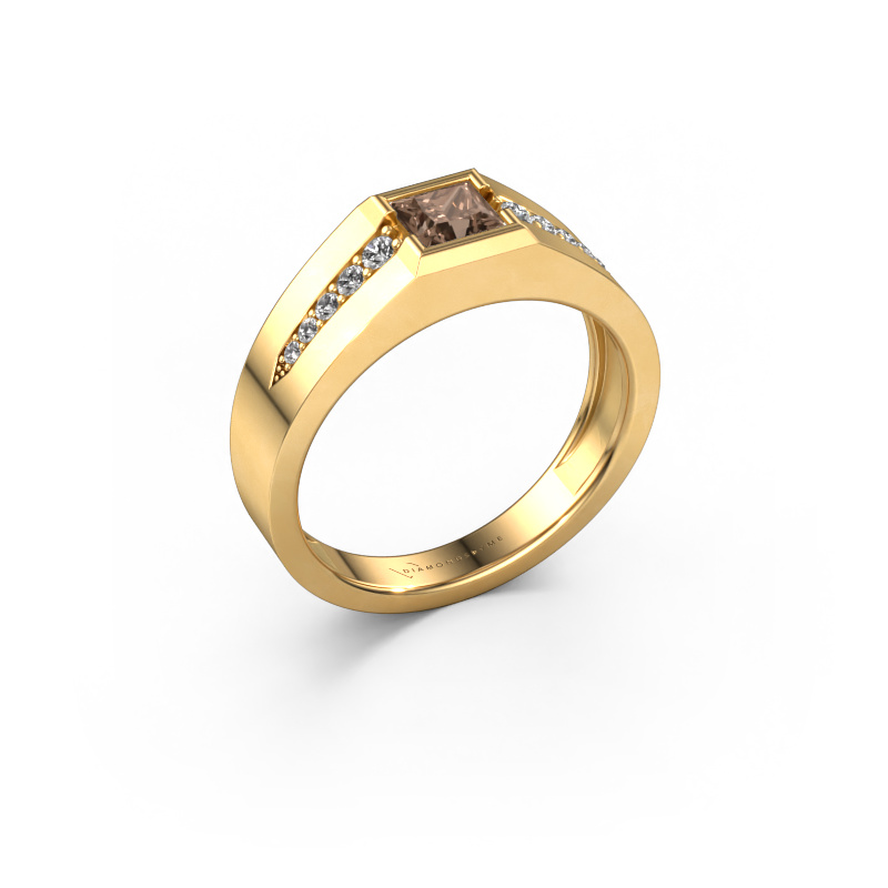 Bild von Pinky Ring Simon 585 Gold Braun Diamant 0.661 crt