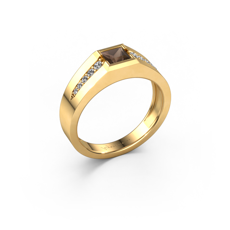 Bild von Pinky Ring Simon 585 Gold Rauchquarz 4.5 mm
