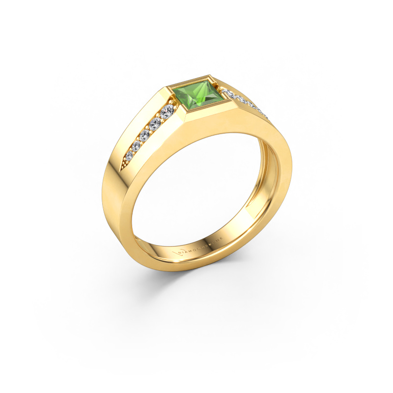 Bild von Pinky Ring Simon 585 Gold Turmalin grün 4.5 mm