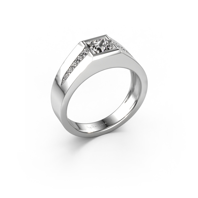 Image of Pinky ring Simon 585 white gold Diamond 0.961 crt