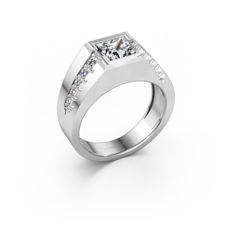 Immagine di Anello da mignolo Simon 950 platino Diamante 2.066 crt