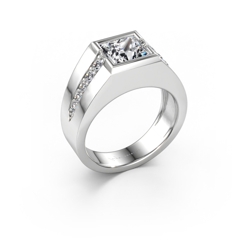 Immagine di Anello da mignolo Simon 585 oro bianco Diamante 2.450 crt