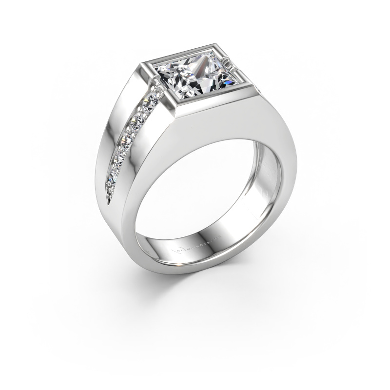 Immagine di Anello da mignolo Simon 585 oro bianco Diamante lab grown 3.05 crt