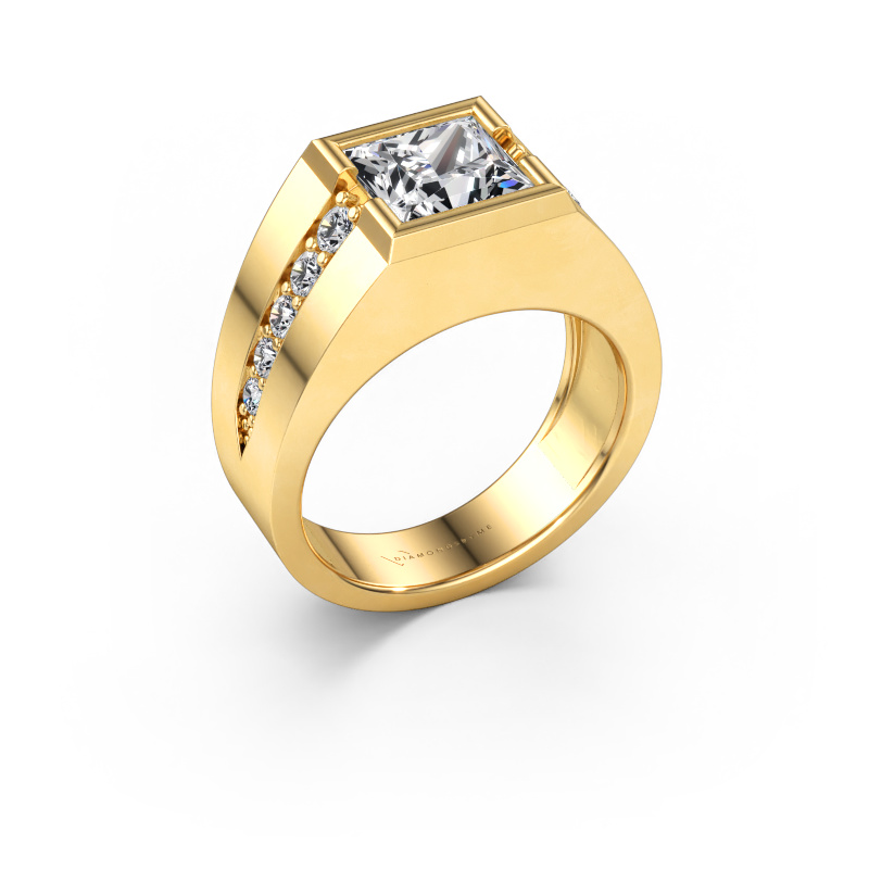 Bild av Lillfingerring Simon 585 gult guld Labbodlad diamant 3.05 crt