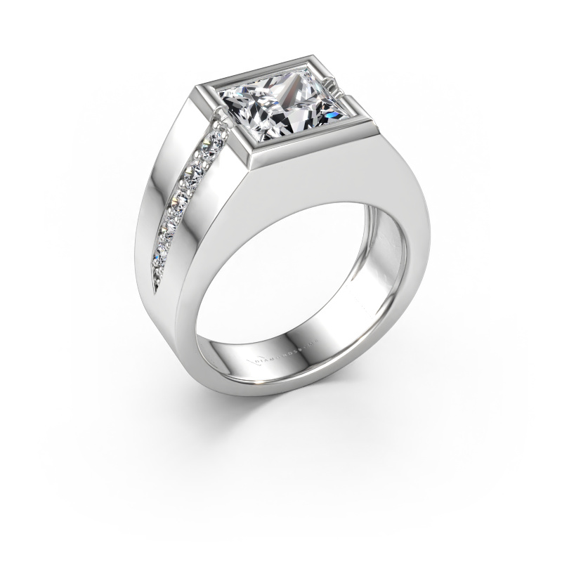 Bild av Lillfingerring Simon 950 platina Labbodlad diamant 3.450 crt