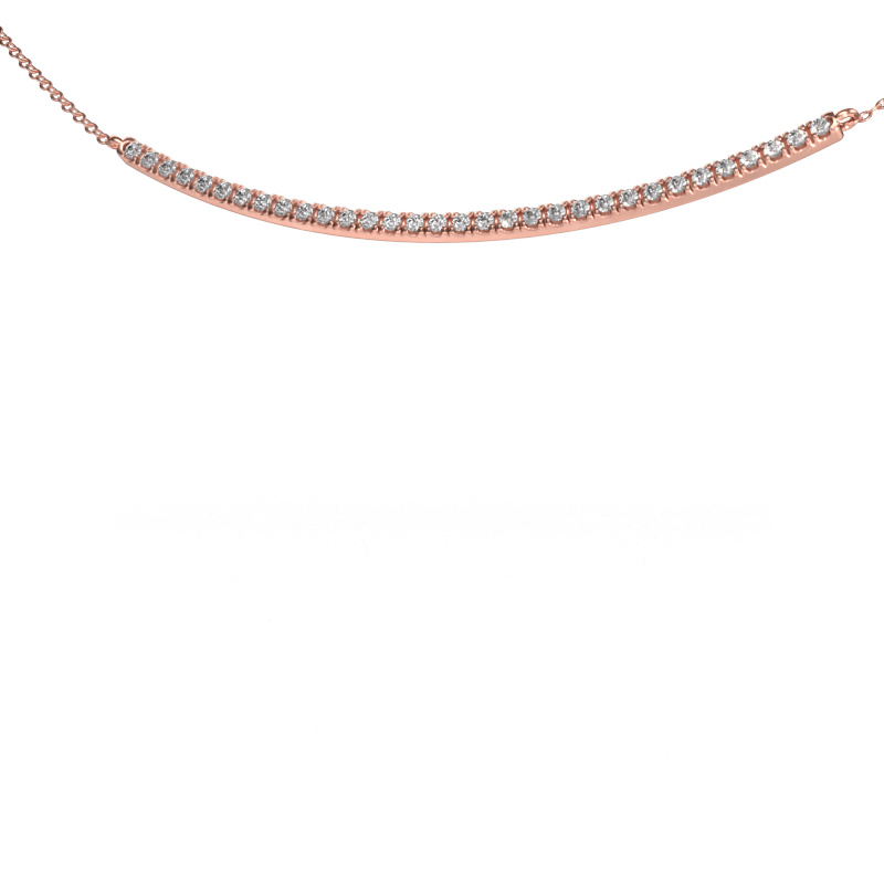 Bild von Bar Kette Simona 585 Roségold Zirkonia 1.5 mm