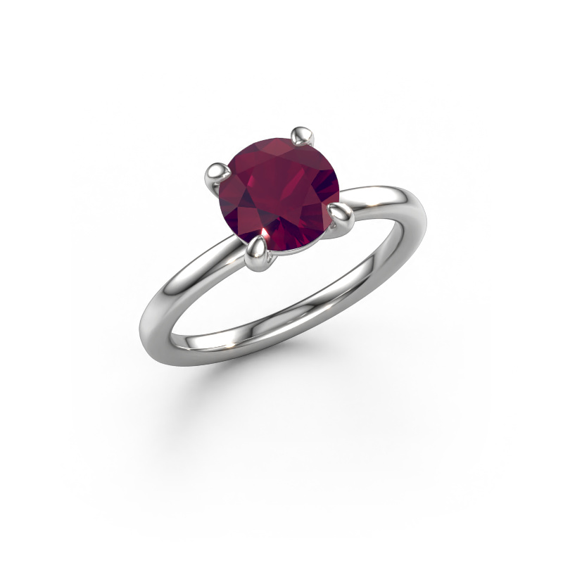 Image of Engagement ring Simone RND 1 950 platinum Rhodolite 7.3 mm
