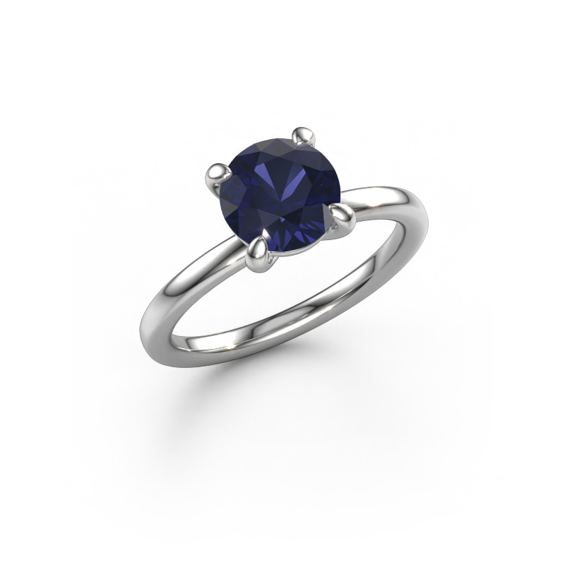 Image of Engagement ring Simone RND 1 950 platinum Sapphire 7.3 mm