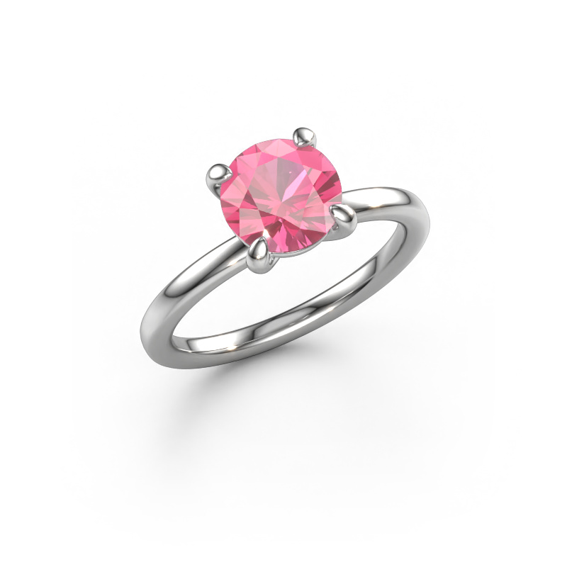 Bild von Verlobungsring Simone RND 1 585 Weißgold Pink Saphir 7.3 mm
