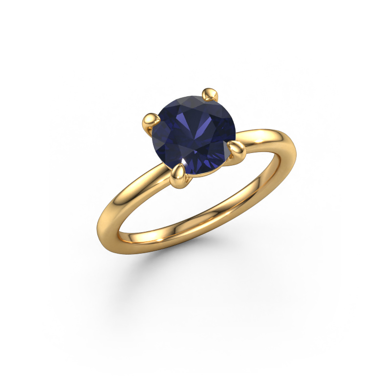Image of Engagement ring Simone RND 1 585 gold Sapphire 7.3 mm