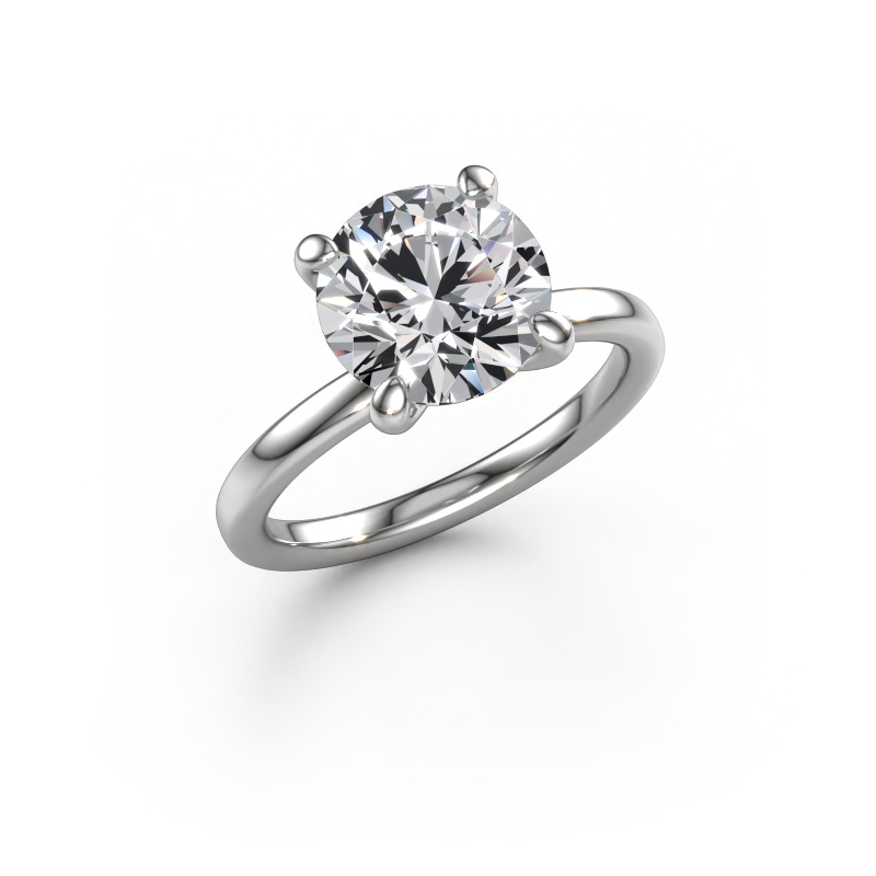 Image of Engagement ring Simone RND 1 950 platinum Lab grown diamond 3.00 crt