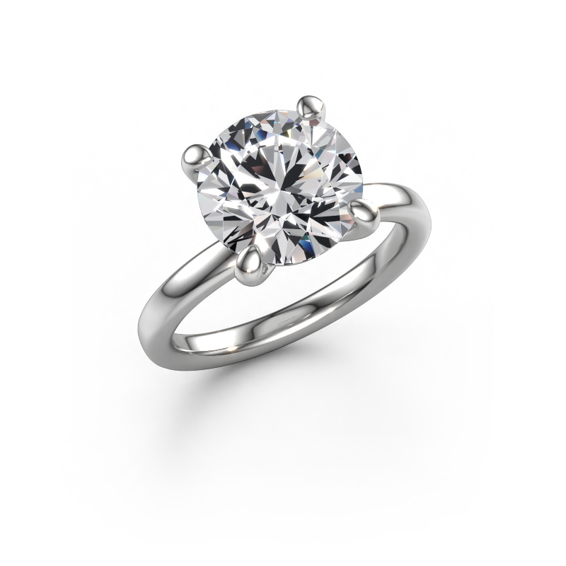 Image of Engagement ring Simone RND 1 950 platinum Lab-grown diamond 4.00 crt