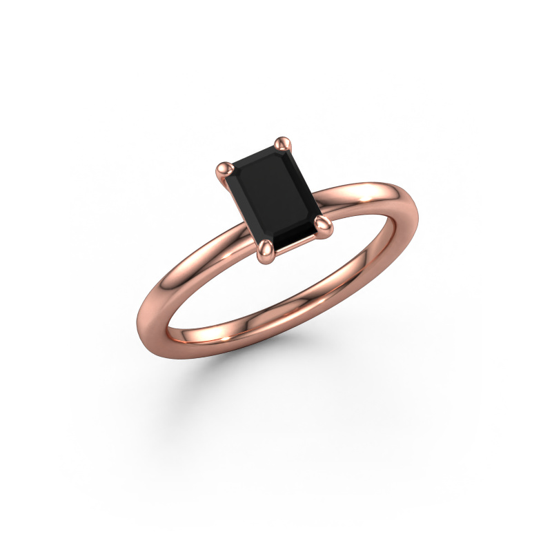 Bild von Verlobungsring Simone EME 1 585 Roségold Schwarz Diamant 1.08 crt