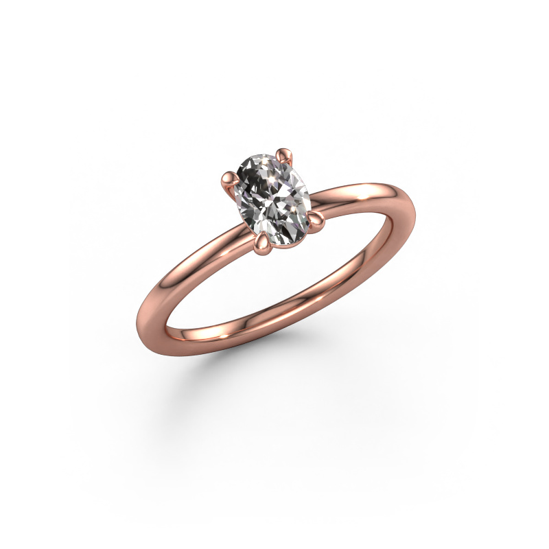 Bild von Verlobungsring Simone OVL 1 585 Roségold Diamant 0.60 crt