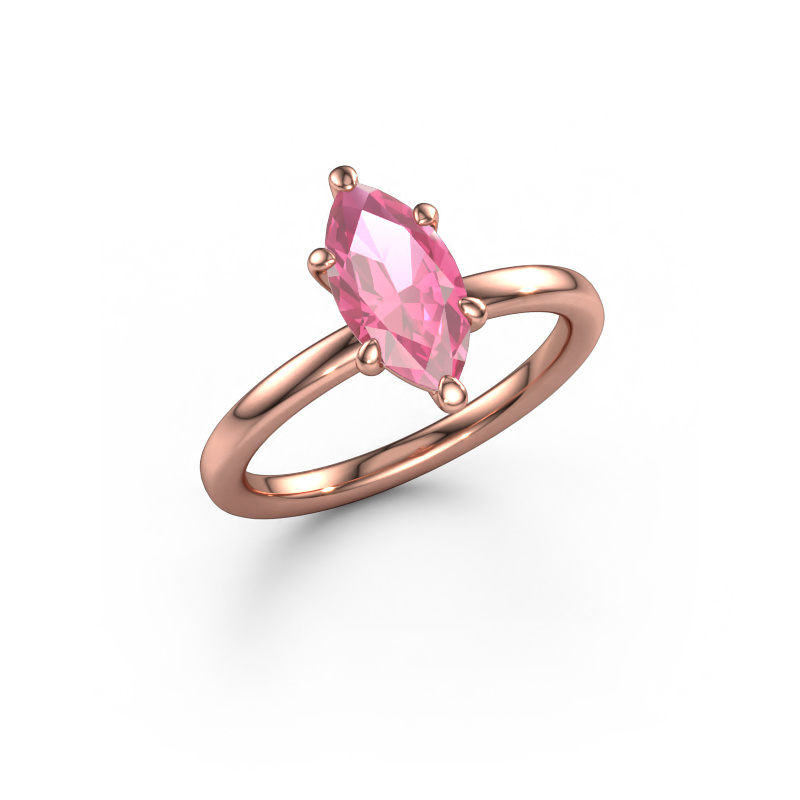 Bild von Verlobungsring Simone MRQ 1 585 Roségold Pink Saphir 11x5.5 mm