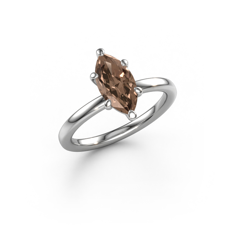 Image of Engagement ring Simone MRQ 1 950 platinum Brown diamond 1.25 crt