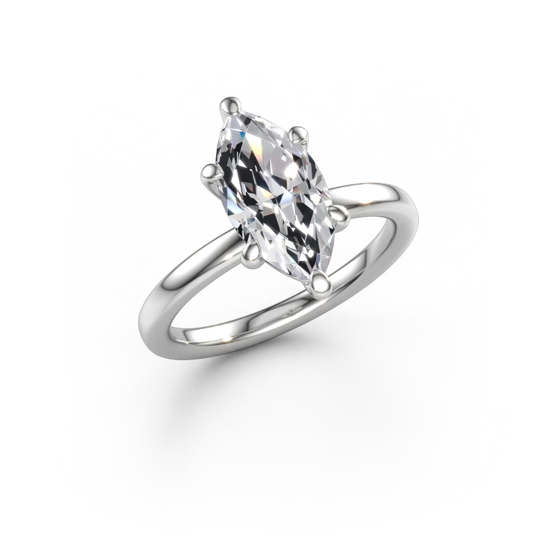 Bild av Förlovningsring Simone MRQ 1 585 vitt guld Labbodlad diamant 2.00 crt