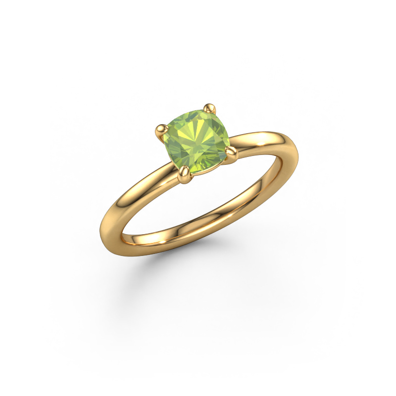 Image de Bague de fiançailles Simone CUS 1 585 or jaune Péridot 5.5 mm