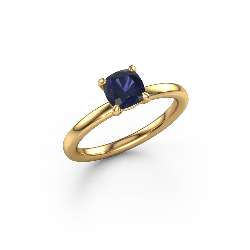 Image of Engagement ring Simone CUS 1 585 gold Sapphire 5.5 mm