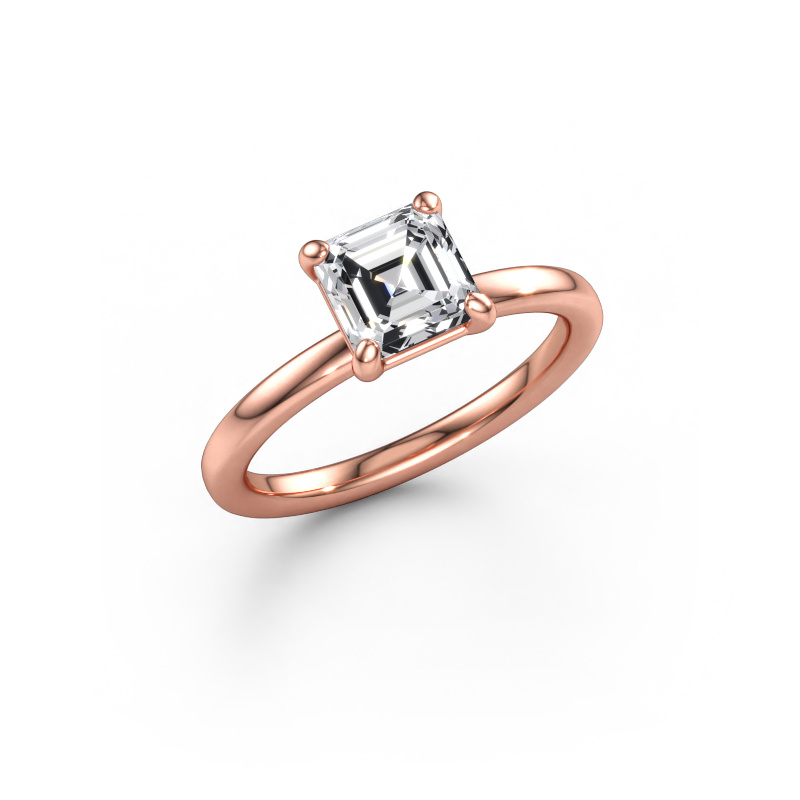 Bild av Förlovningsring Simone ASC 1 585 roséguld Labbodlad diamant 1.25 crt