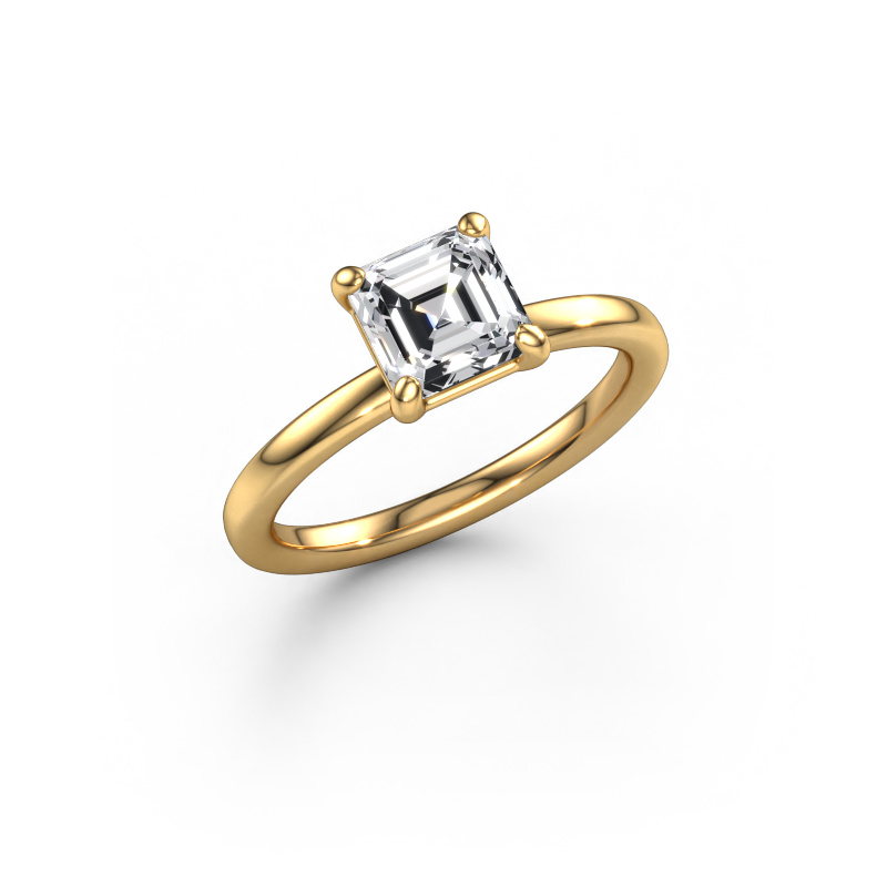 Image of Engagement ring Simone ASC 1 585 gold Lab grown diamond 1.25 crt