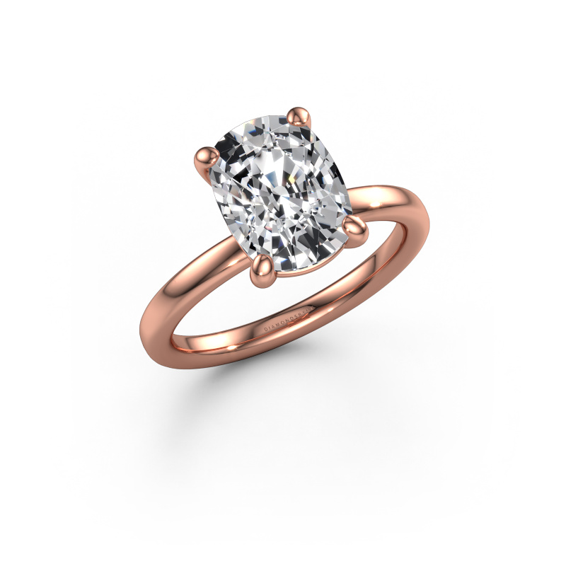 Image of Engagement ring Simone CSH 1 585 rose gold Lab-grown diamond 3.00 crt