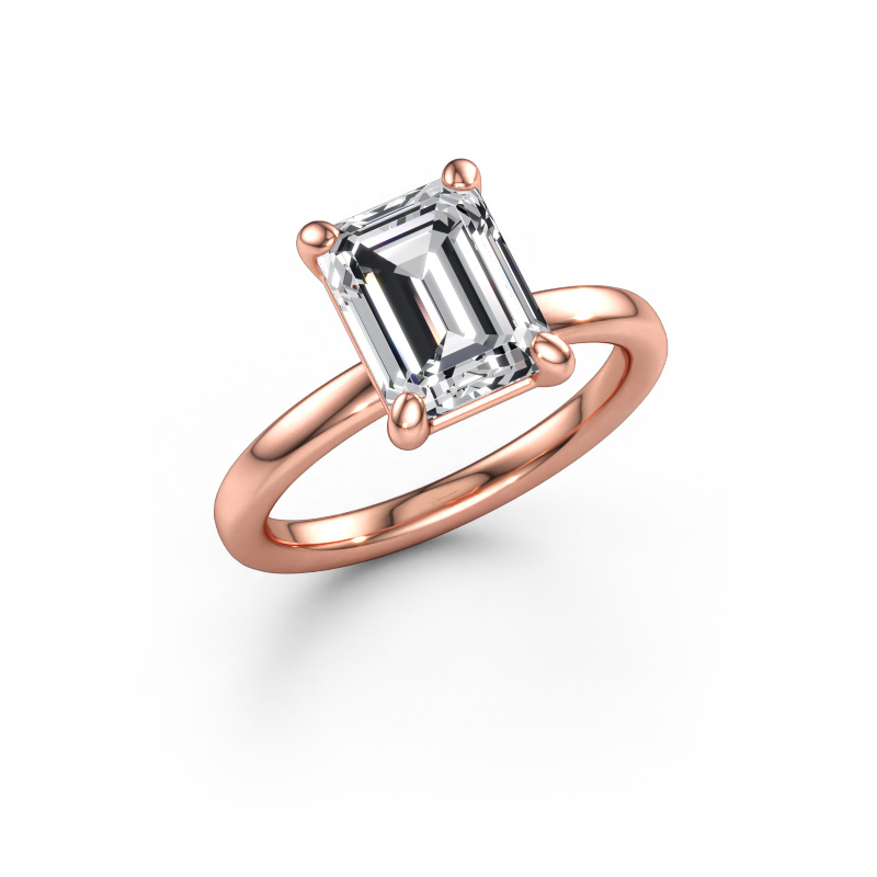 Immagine di Anello di fidanzamento Simone EME 1 585 oro rosa Diamante lab grown 2.50 crt