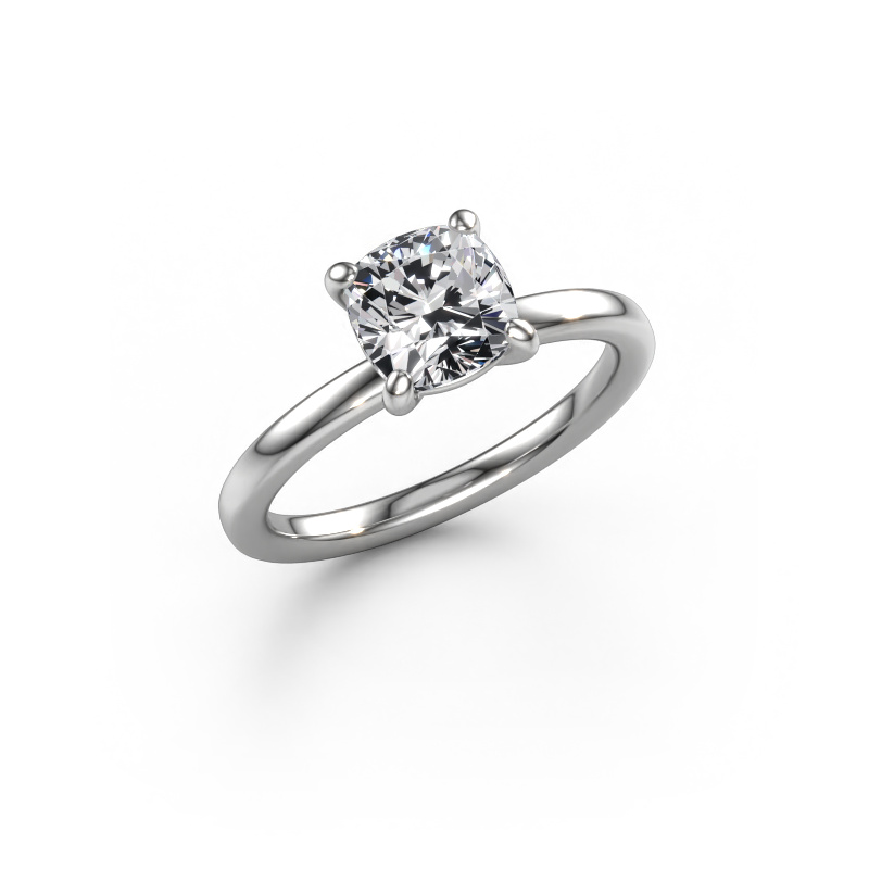Image of Engagement ring Simone CUS 1 950 platinum Lab grown diamond 1.50 crt