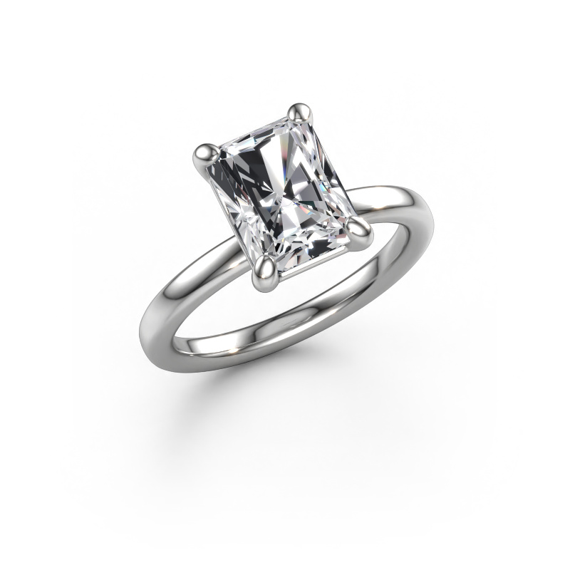 Image de Bague de fiançailles Simone RAD 1 950 platine Diamant synthétique 2.50 crt