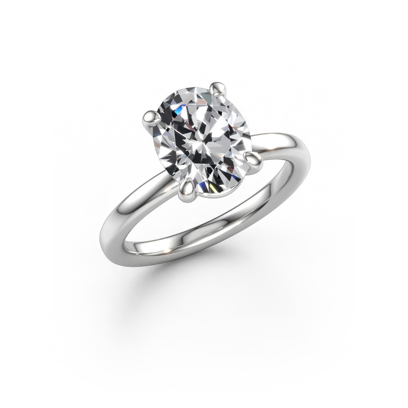 Bild av Förlovningsring Simone OVL 1 585 vitt guld Diamant 2.70 crt