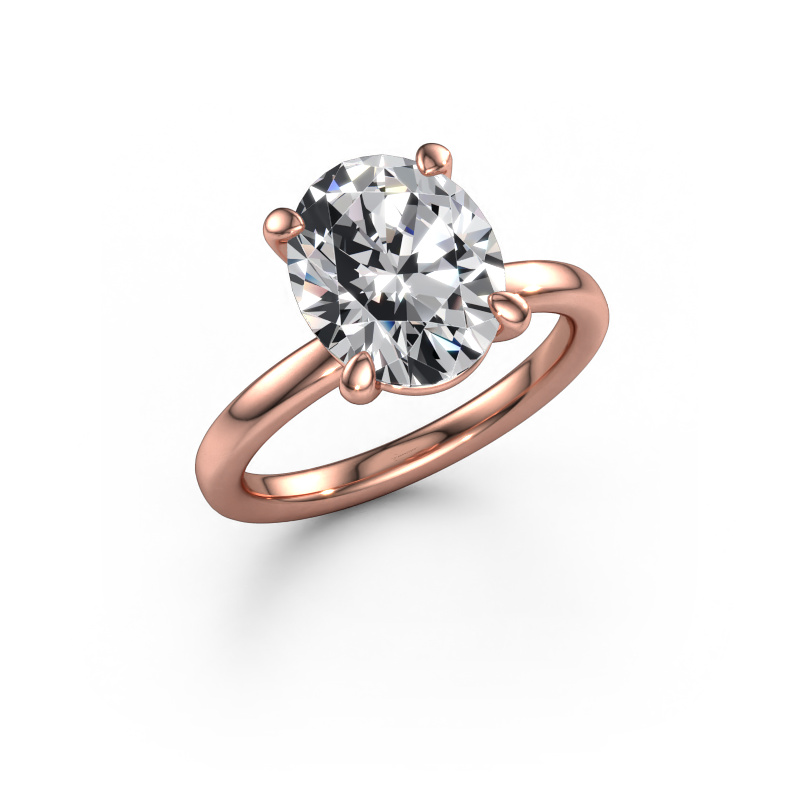 Bild von Verlobungsring Simone OVL 1 585 Roségold Lab-grown Diamant 3.85 crt