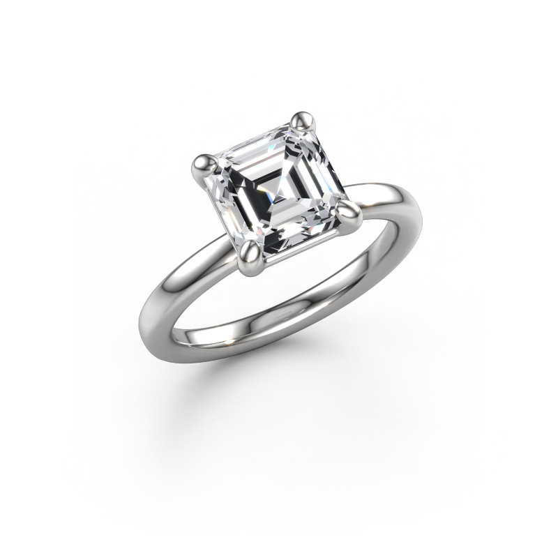 Bild von Verlobungsring Simone ASC 1 585 Weißgold Lab-grown Diamant 2.50 crt