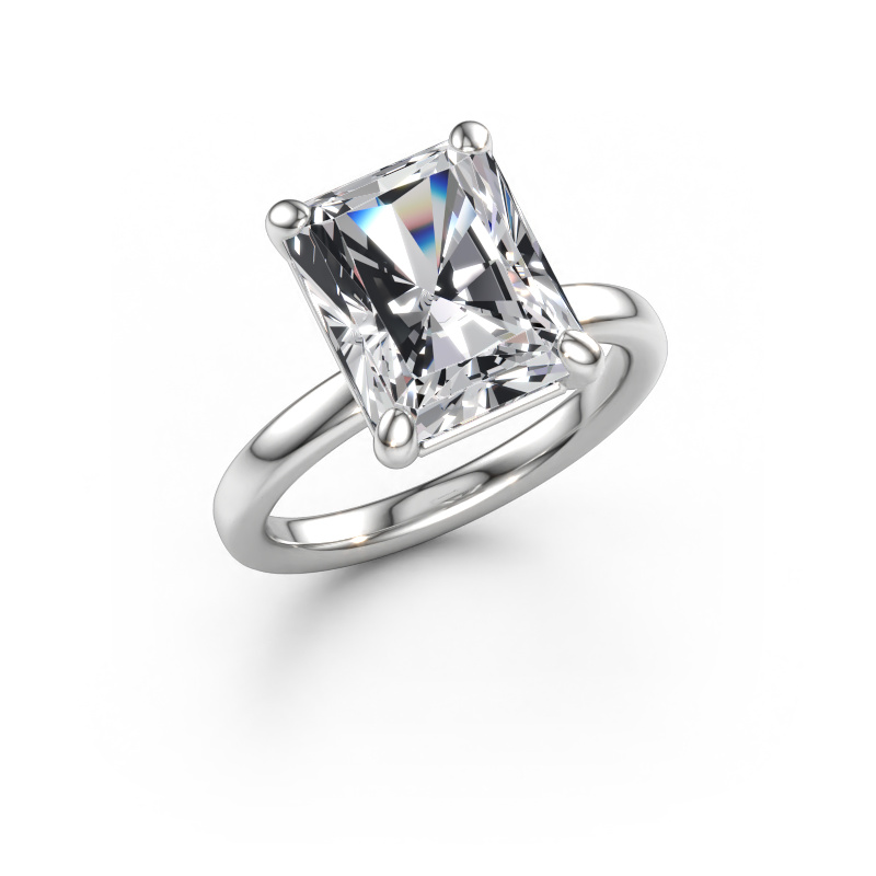 Bild av Förlovningsring Simone RAD 1 585 vitt guld Labbodlad diamant 5.05 crt